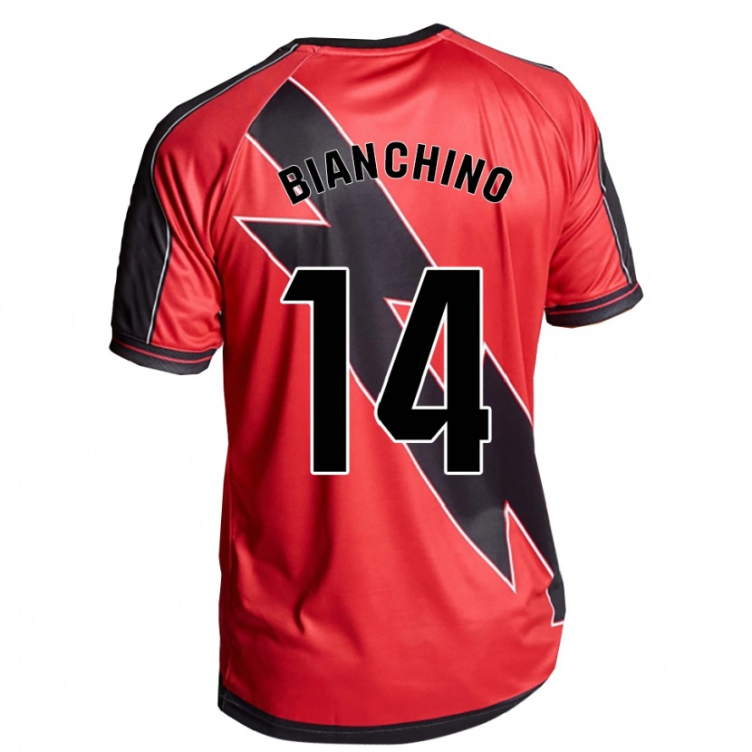 Danxen Damen Nicolò Bianchino #14 Rot Schwarz Auswärtstrikot Trikot 2025/26 T-Shirt Schweiz