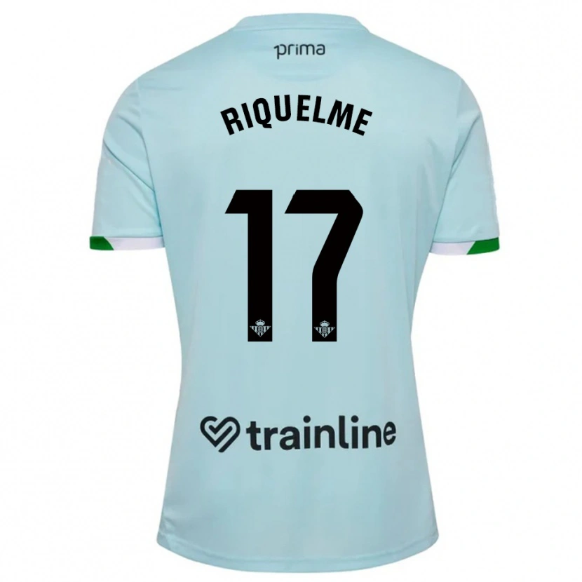 Danxen Damen Rodrigo Riquelme #17 Himmelblau Grün Auswärtstrikot Trikot 2025/26 T-Shirt Schweiz
