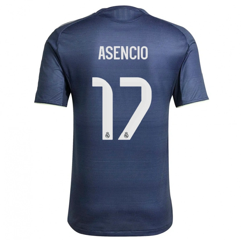 Danxen Damen Raúl Asencio #17 Marine Silber Auswärtstrikot Trikot 2025/26 T-Shirt Schweiz