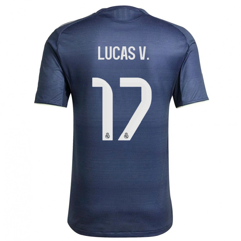 Danxen Damen Lucas Vazquez #17 Marine Silber Auswärtstrikot Trikot 2025/26 T-Shirt Schweiz