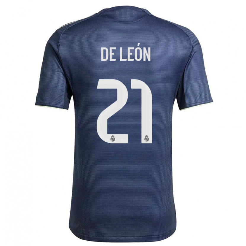 Danxen Damen Jeremy De León #21 Marine Silber Auswärtstrikot Trikot 2025/26 T-Shirt Schweiz