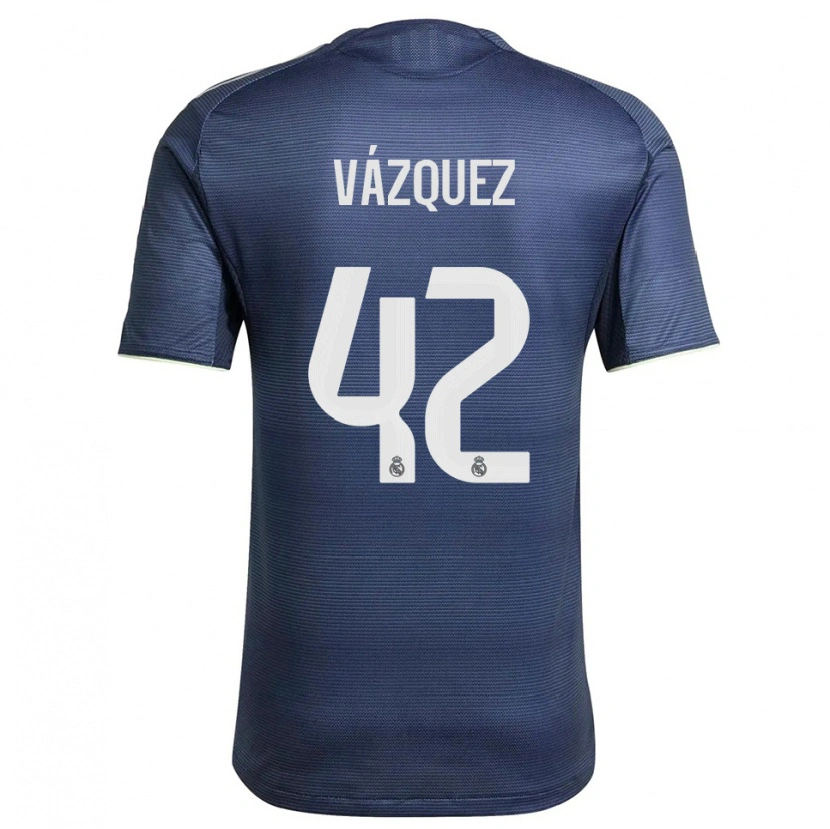 Danxen Damen Erik Vázquez #42 Marine Silber Auswärtstrikot Trikot 2025/26 T-Shirt Schweiz