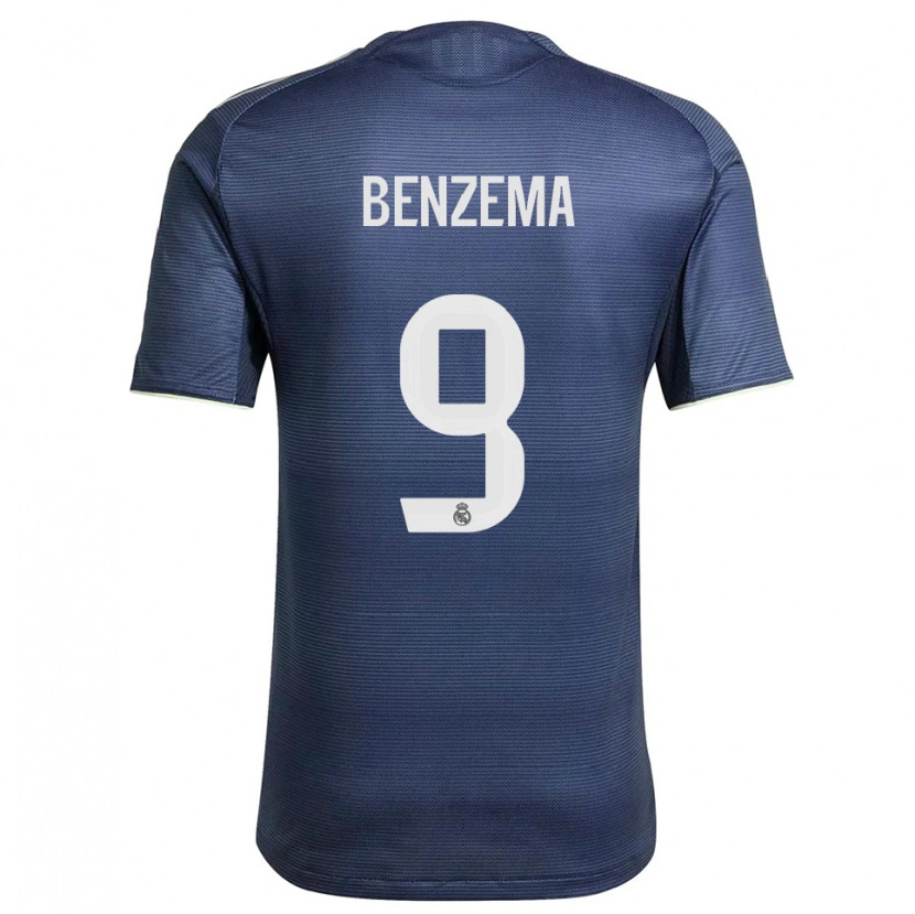 Danxen Damen Karim Benzema #9 Marine Silber Auswärtstrikot Trikot 2025/26 T-Shirt Schweiz