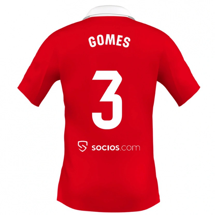 Danxen Damen Diana Gomes #3 Rot Weiß Grau Auswärtstrikot Trikot 2025/26 T-Shirt Schweiz