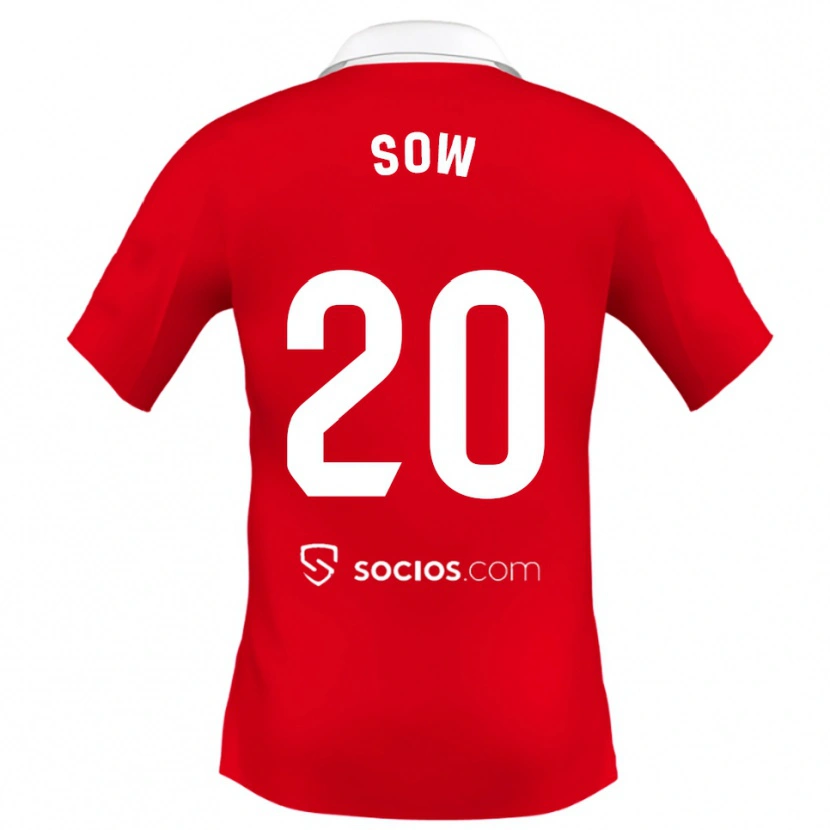 Danxen Damen Djibril Sow #20 Rot Weiß Grau Auswärtstrikot Trikot 2025/26 T-Shirt Schweiz