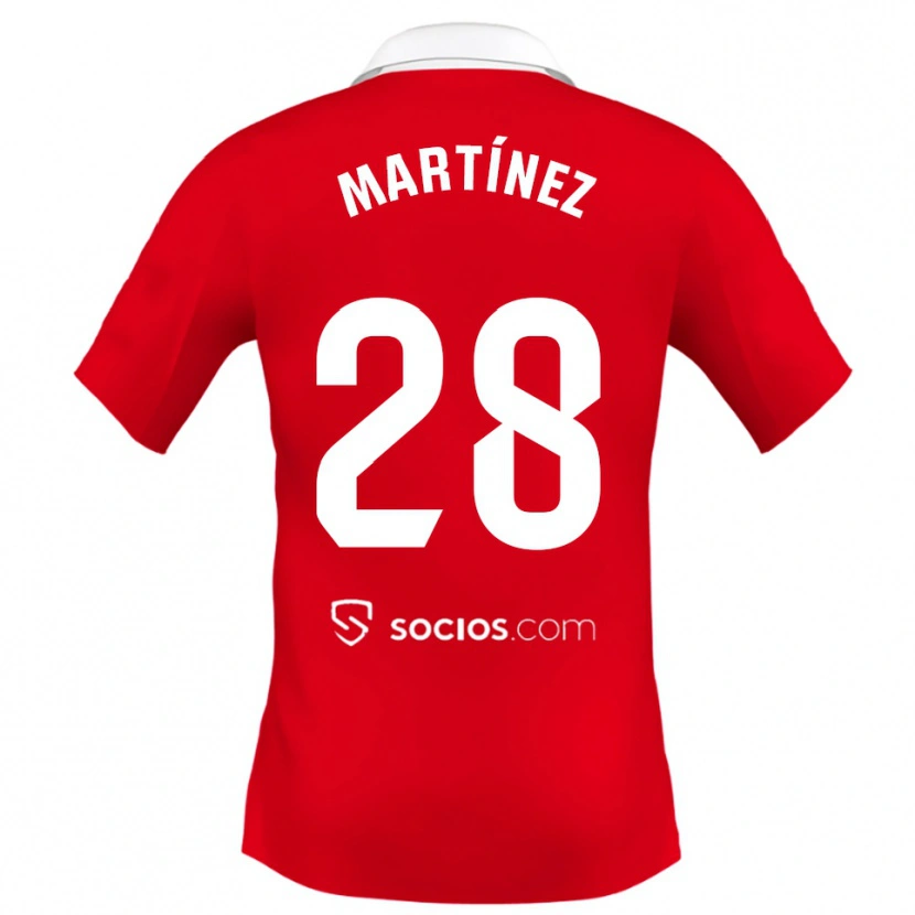 Danxen Damen Hugo Martínez #28 Rot Weiß Grau Auswärtstrikot Trikot 2025/26 T-Shirt Schweiz