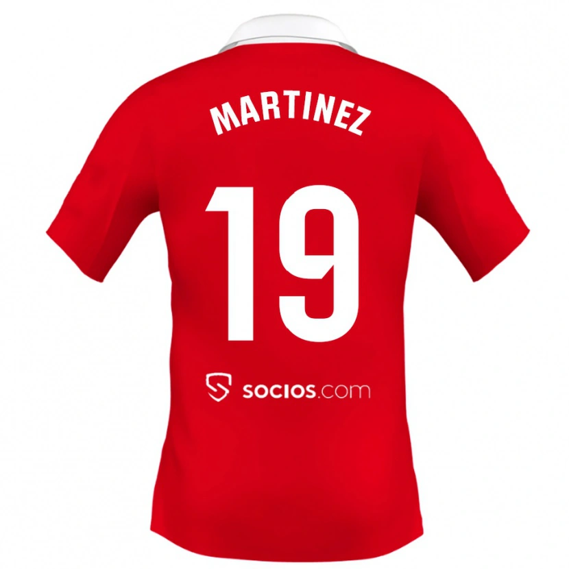 Danxen Damen Gabri Martinez #19 Rot Weiß Grau Auswärtstrikot Trikot 2025/26 T-Shirt Schweiz