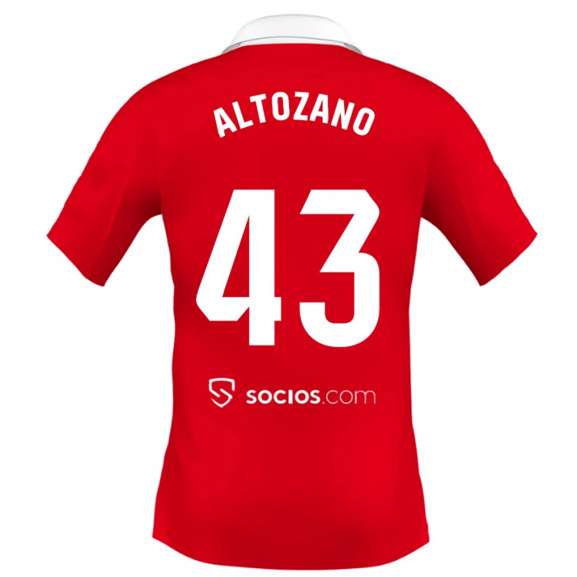 Danxen Damen Edu Altozano #43 Rot Weiß Grau Auswärtstrikot Trikot 2025/26 T-Shirt Schweiz