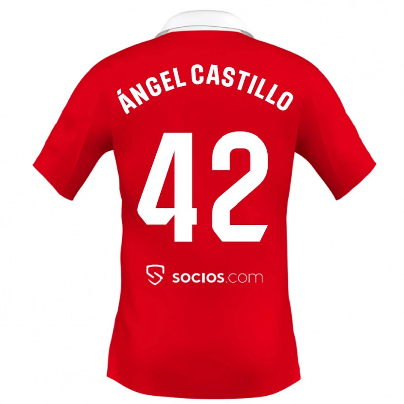 Danxen Damen Manuel Ángel Castillo #42 Rot Weiß Grau Auswärtstrikot Trikot 2025/26 T-Shirt Schweiz