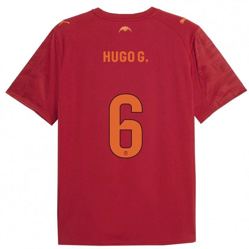 Danxen Damen Hugo Guillamón #6 Rot Orange Auswärtstrikot Trikot 2025/26 T-Shirt Schweiz