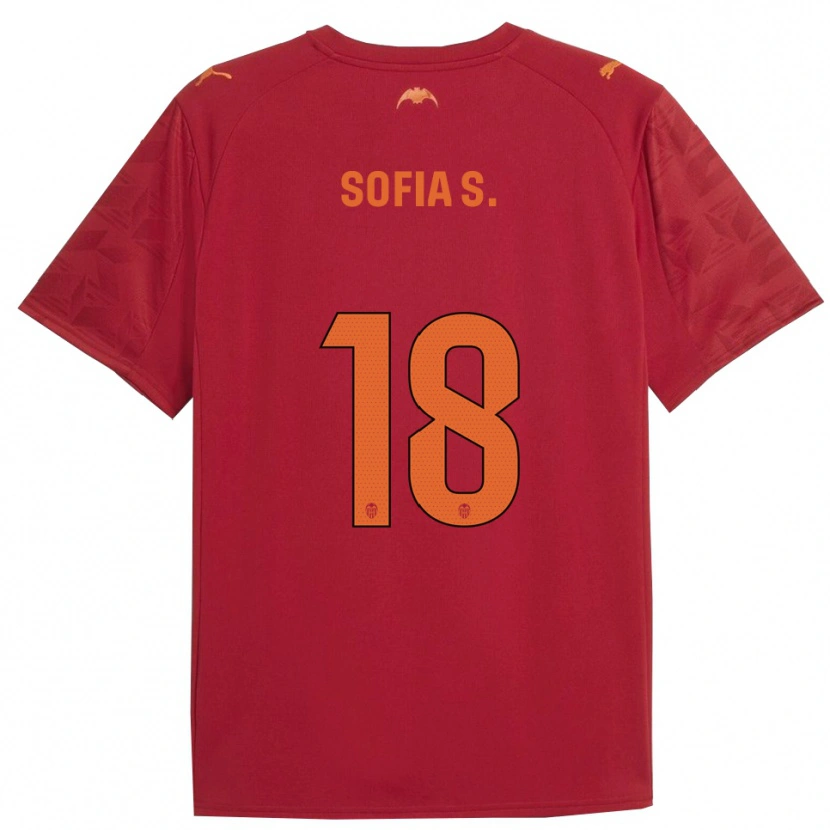Danxen Damen Sofia Silva #18 Rot Orange Auswärtstrikot Trikot 2025/26 T-Shirt Schweiz
