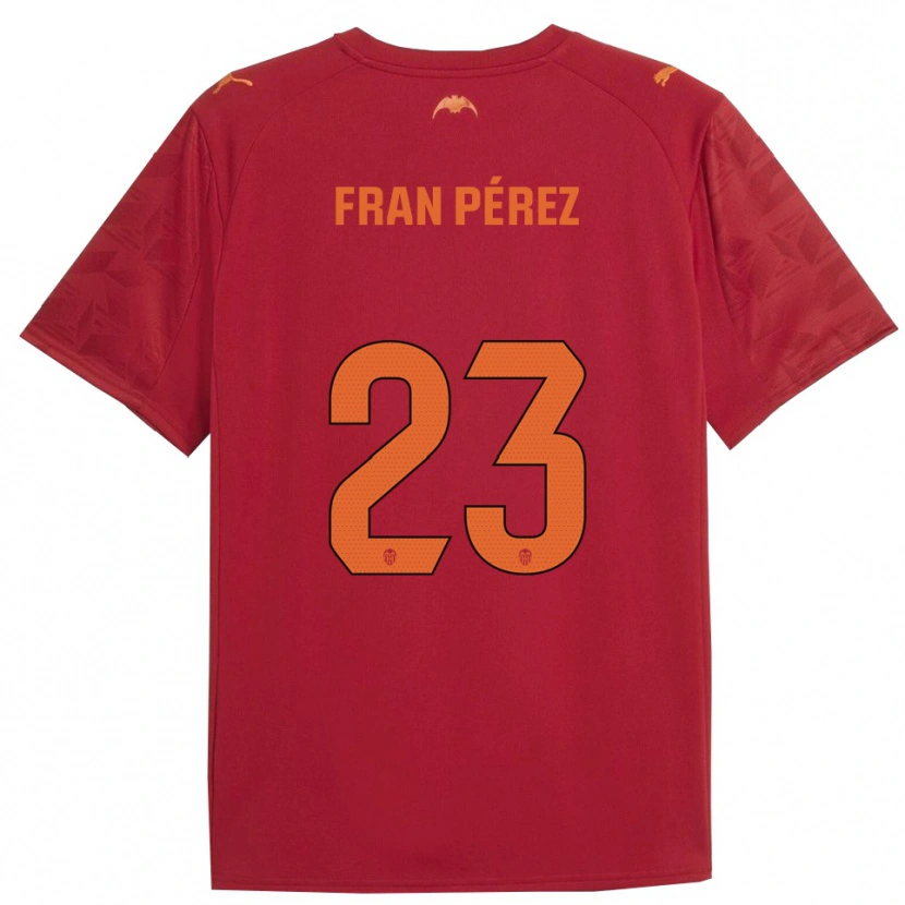 Danxen Damen Fran Pérez #23 Rot Orange Auswärtstrikot Trikot 2025/26 T-Shirt Schweiz