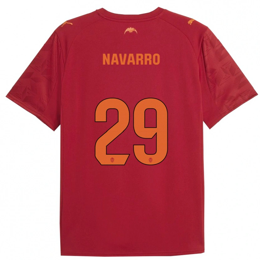 Danxen Damen Marcos Navarro #29 Rot Orange Auswärtstrikot Trikot 2025/26 T-Shirt Schweiz