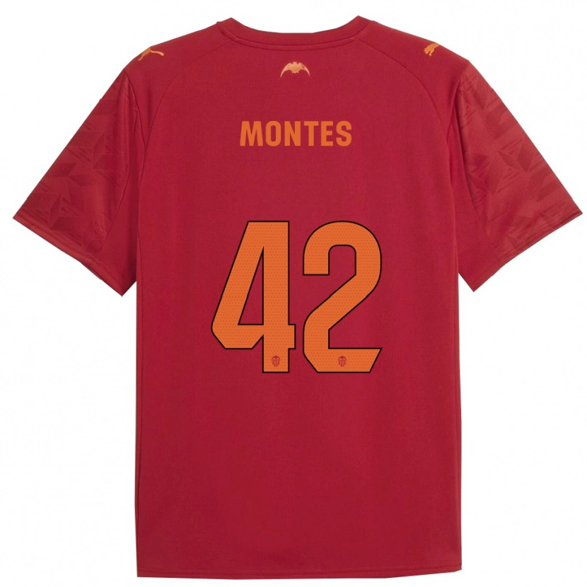Danxen Damen Jan Montes #42 Rot Orange Auswärtstrikot Trikot 2025/26 T-Shirt Schweiz