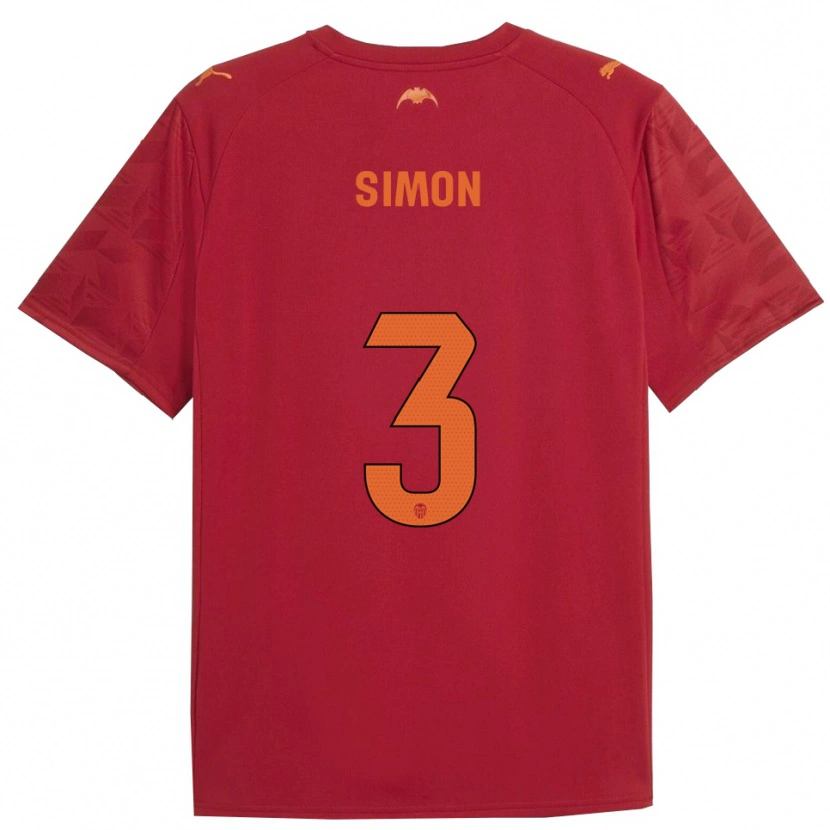 Danxen Damen Bénédicte Simon #3 Rot Orange Auswärtstrikot Trikot 2025/26 T-Shirt Schweiz