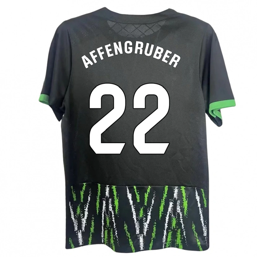 Danxen Damen David Affengruber #22 Schwarz Grün Auswärtstrikot Trikot 2025/26 T-Shirt Schweiz