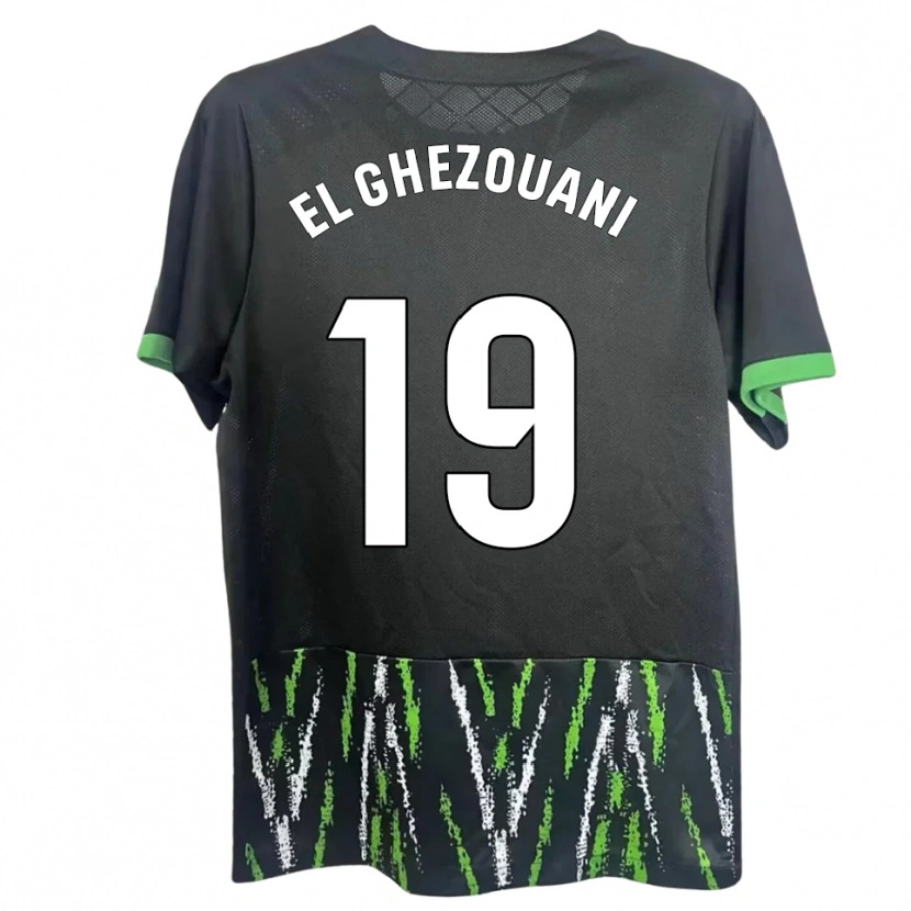 Danxen Damen Mourad El Ghezouani #19 Schwarz Grün Auswärtstrikot Trikot 2025/26 T-Shirt Schweiz
