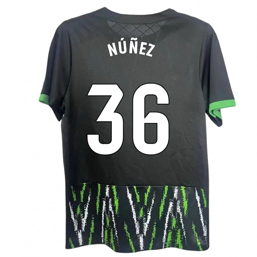 Danxen Damen Rafa Núñez #36 Schwarz Grün Auswärtstrikot Trikot 2025/26 T-Shirt Schweiz