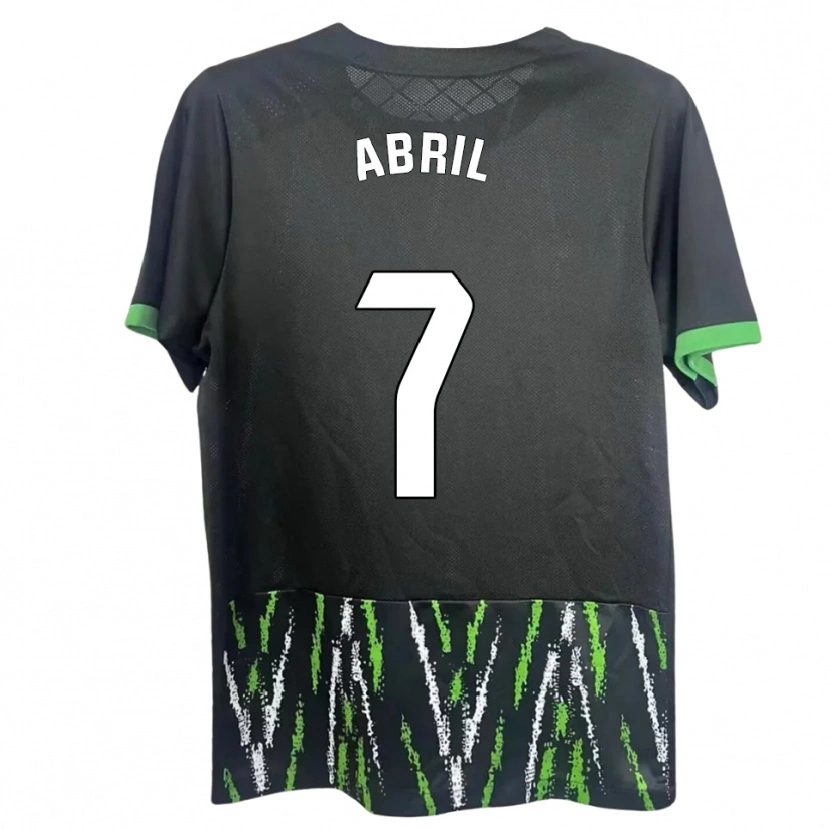 Danxen Damen Abril Pazos Amores #7 Schwarz Grün Auswärtstrikot Trikot 2025/26 T-Shirt Schweiz