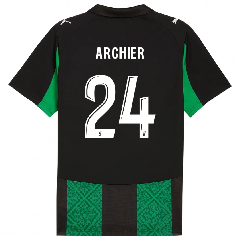 Danxen Damen Louann Archier #24 Schwarz Grün Auswärtstrikot Trikot 2025/26 T-Shirt Schweiz