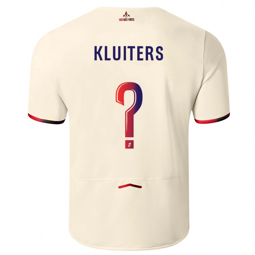 Danxen Damen Luuk Kluiters #0 Cremeweiß Rot Auswärtstrikot Trikot 2025/26 T-Shirt Schweiz