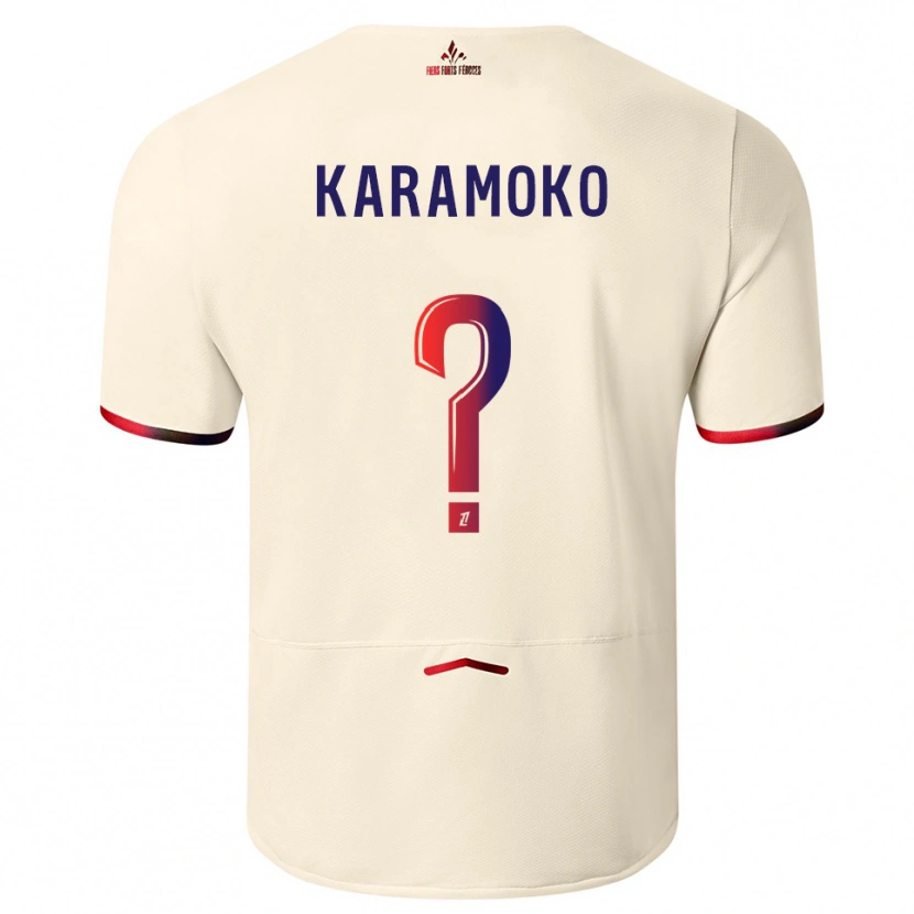 Danxen Damen Ibrahim Karamoko #0 Cremeweiß Rot Auswärtstrikot Trikot 2025/26 T-Shirt Schweiz