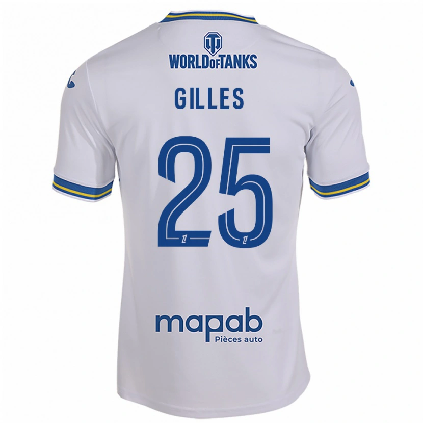 Danxen Damen Elodie Gilles #25 Weiß Himmelblau Auswärtstrikot Trikot 2025/26 T-Shirt Schweiz