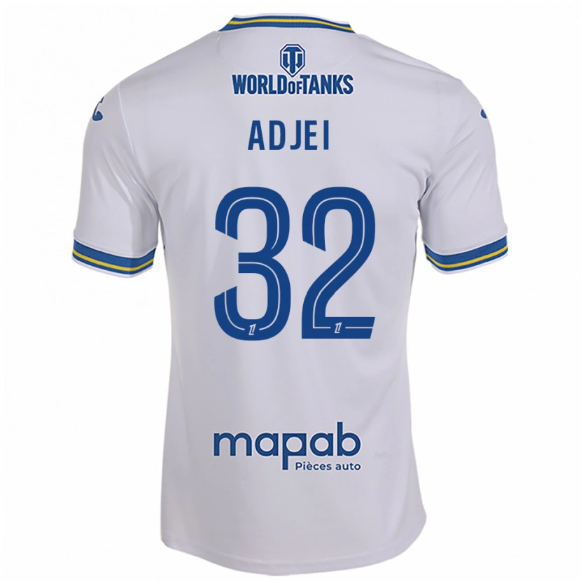 Danxen Damen Nathaniel Adjei #32 Weiß Himmelblau Auswärtstrikot Trikot 2025/26 T-Shirt Schweiz