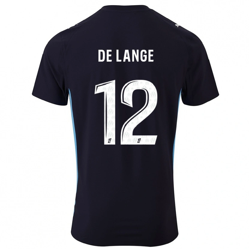 Danxen Damen Jeffrey De Lange #12 Schwarz Himmelblau Auswärtstrikot Trikot 2025/26 T-Shirt Schweiz