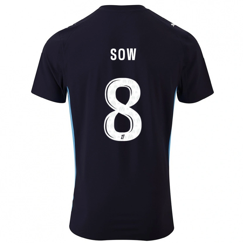 Danxen Damen Mbayang Sow #8 Schwarz Himmelblau Auswärtstrikot Trikot 2025/26 T-Shirt Schweiz