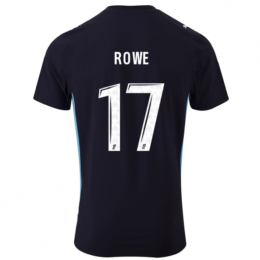 Danxen Damen Jonathan Rowe #17 Schwarz Himmelblau Auswärtstrikot Trikot 2025/26 T-Shirt Schweiz