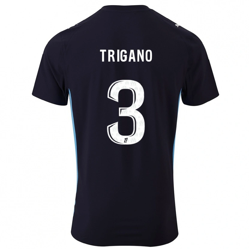 Danxen Damen Paolo Trigano #3 Schwarz Himmelblau Auswärtstrikot Trikot 2025/26 T-Shirt Schweiz