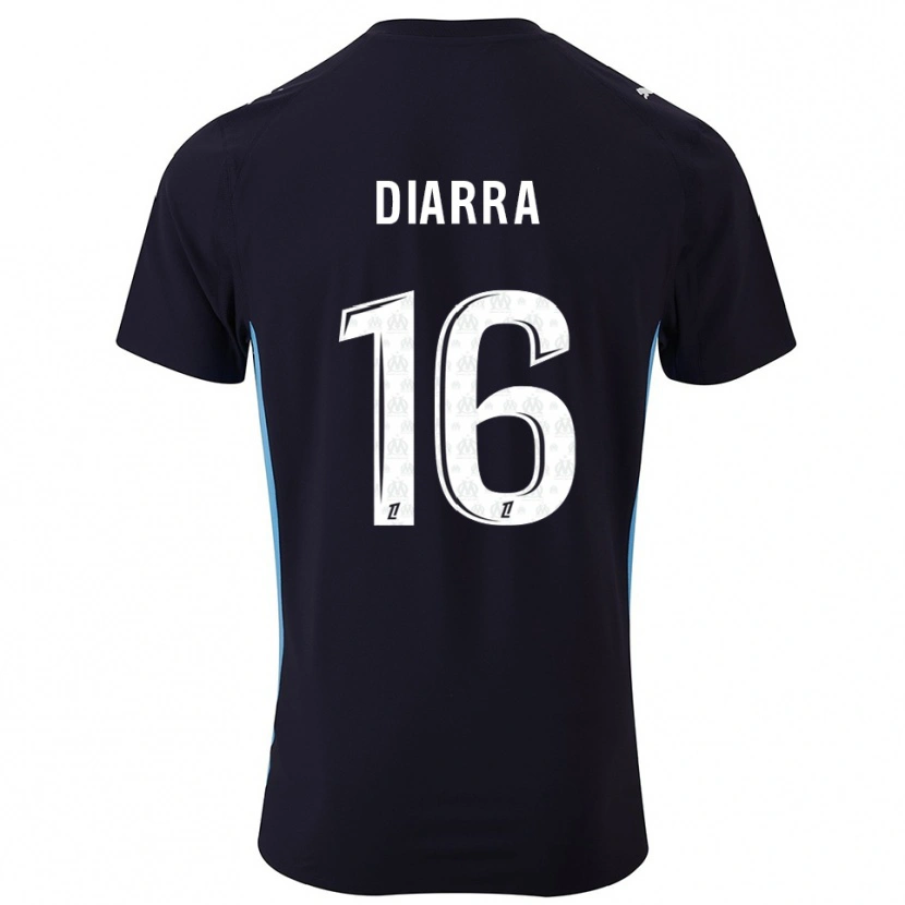 Danxen Damen Cheick Diarra #16 Schwarz Himmelblau Auswärtstrikot Trikot 2025/26 T-Shirt Schweiz