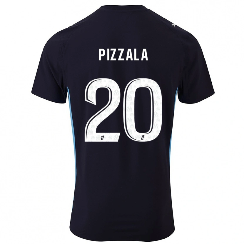 Danxen Damen Caroline Pizzala #20 Schwarz Himmelblau Auswärtstrikot Trikot 2025/26 T-Shirt Schweiz