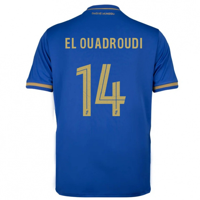 Danxen Damen Imrane El Ouaroudi #14 Blau Gold Auswärtstrikot Trikot 2025/26 T-Shirt Schweiz