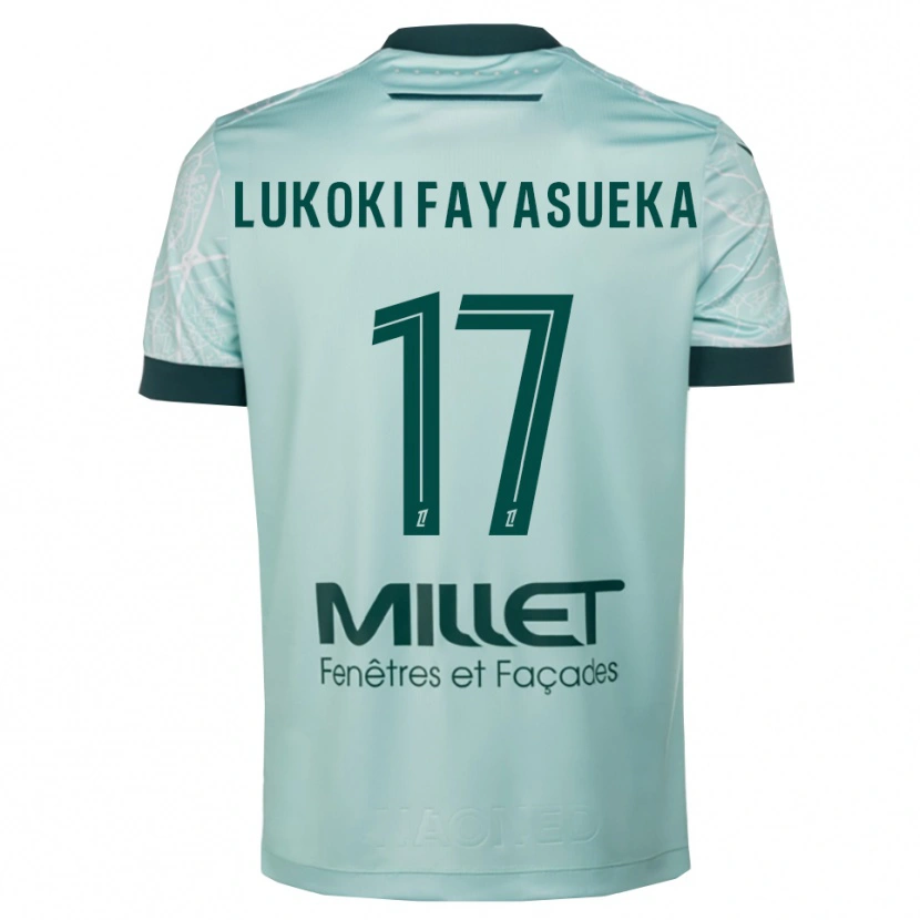 Danxen Damen Kévin Lukoki Fayasueka #17 Grün Weiß Auswärtstrikot Trikot 2025/26 T-Shirt Schweiz