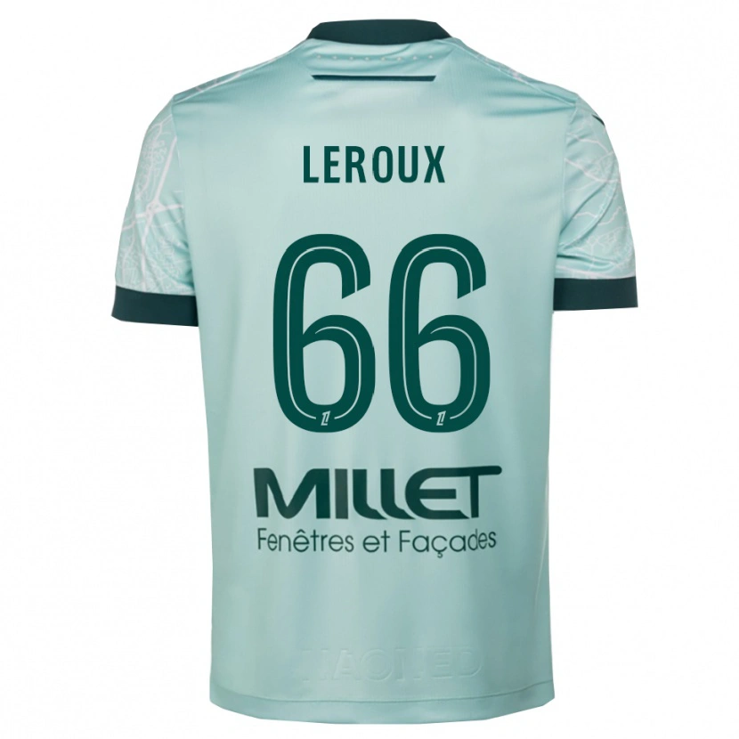 Danxen Damen Louis Leroux #66 Grün Weiß Auswärtstrikot Trikot 2025/26 T-Shirt Schweiz