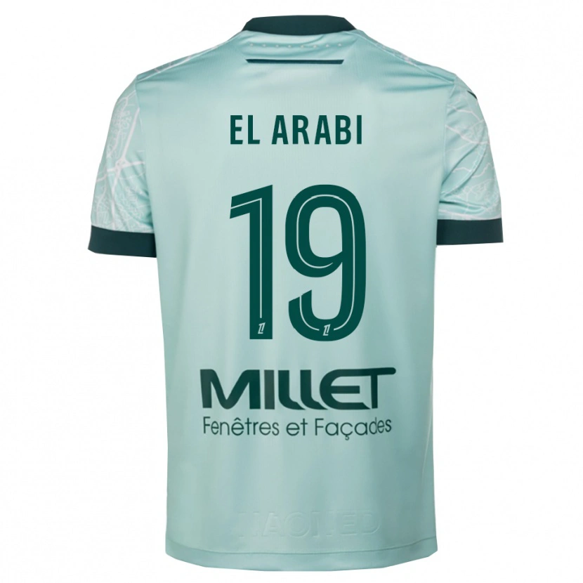 Danxen Damen Youssef El Arabi #19 Grün Weiß Auswärtstrikot Trikot 2025/26 T-Shirt Schweiz