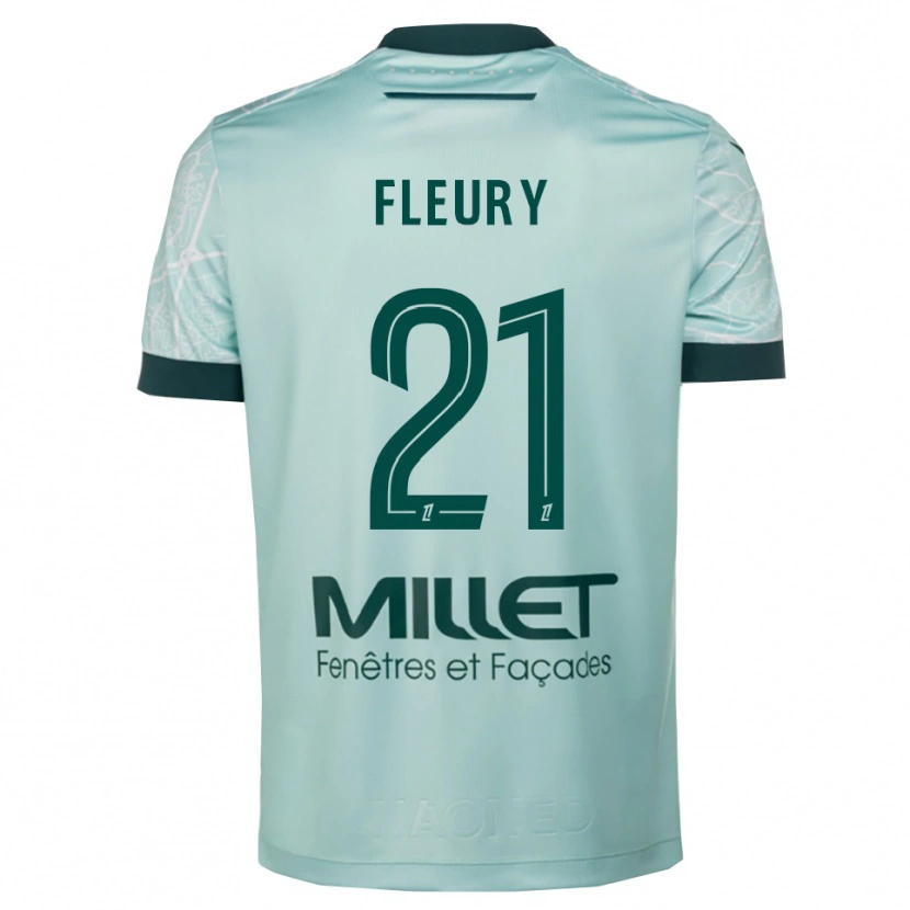Danxen Damen Louise Fleury #21 Grün Weiß Auswärtstrikot Trikot 2025/26 T-Shirt Schweiz