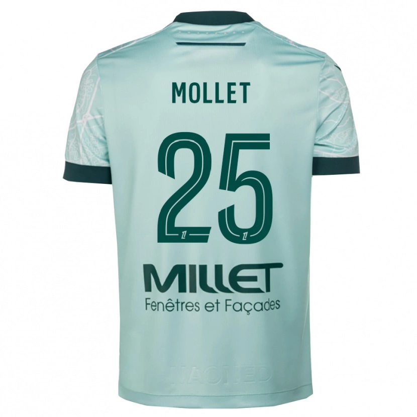Danxen Damen Florent Mollet #25 Grün Weiß Auswärtstrikot Trikot 2025/26 T-Shirt Schweiz