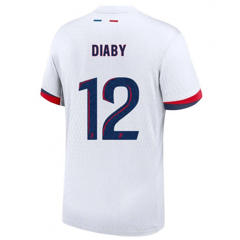 Danxen Damen Ibrahima Diaby #12 Weiß Rot Auswärtstrikot Trikot 2025/26 T-Shirt Schweiz