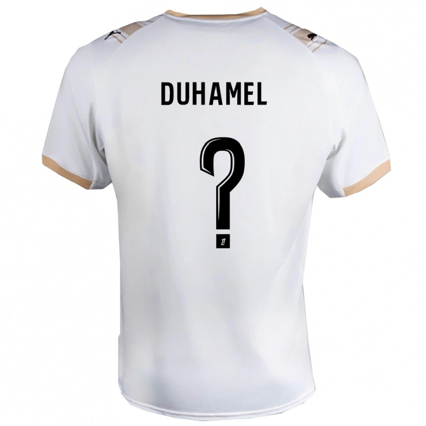 Danxen Damen Lino Duhamel #0 Weiß Schwarz Auswärtstrikot Trikot 2025/26 T-Shirt Schweiz