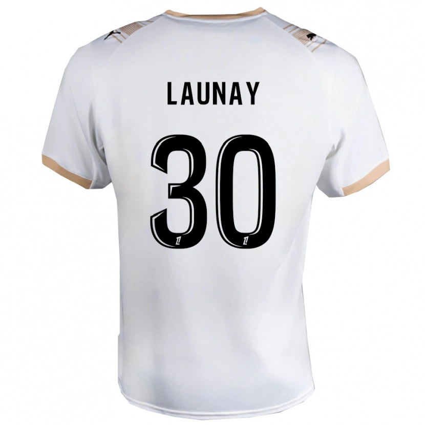 Danxen Damen Elisa Launay #30 Weiß Schwarz Auswärtstrikot Trikot 2025/26 T-Shirt Schweiz
