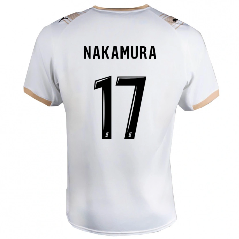 Danxen Damen Keito Nakamura #17 Weiß Schwarz Auswärtstrikot Trikot 2025/26 T-Shirt Schweiz