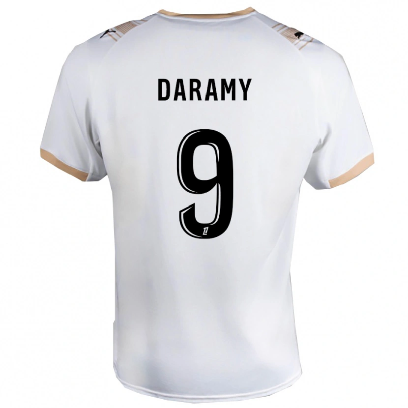 Danxen Damen Mohamed Daramy #9 Weiß Schwarz Auswärtstrikot Trikot 2025/26 T-Shirt Schweiz