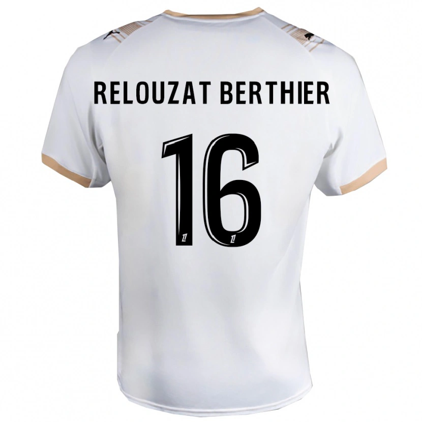 Danxen Damen Maxime Relouzat Berthier #16 Weiß Schwarz Auswärtstrikot Trikot 2025/26 T-Shirt Schweiz