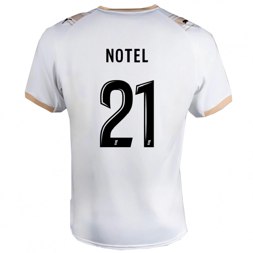 Danxen Damen Léa Notel #21 Weiß Schwarz Auswärtstrikot Trikot 2025/26 T-Shirt Schweiz