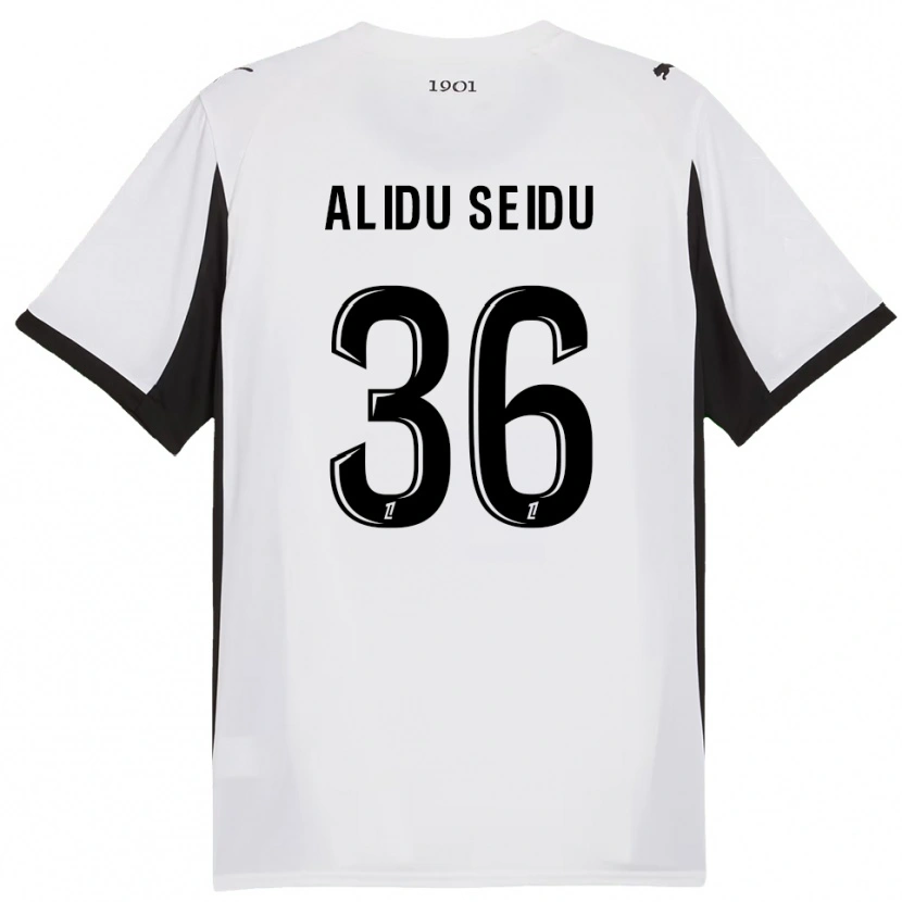 Danxen Damen Alidu Seidu #36 Weiß Schwarz Auswärtstrikot Trikot 2025/26 T-Shirt Schweiz