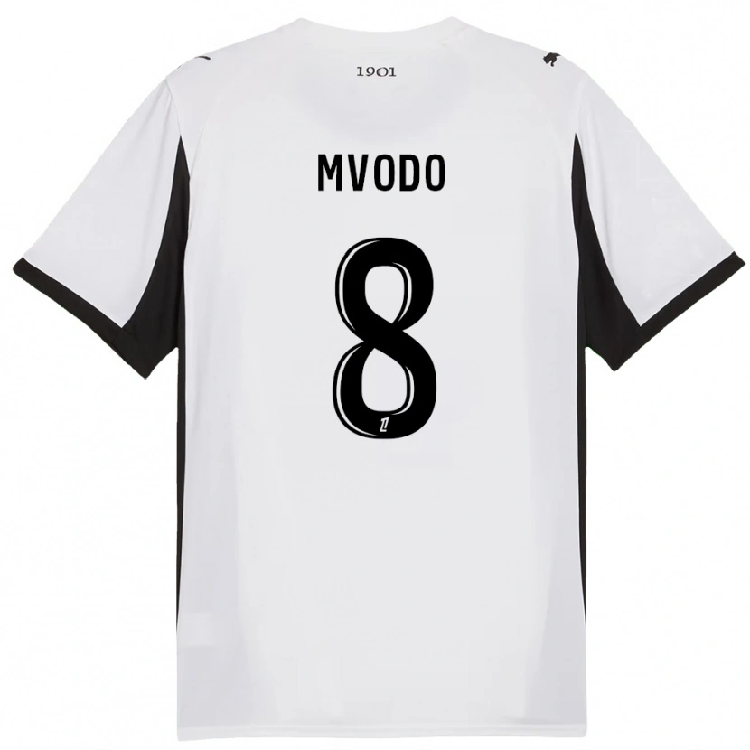 Danxen Damen Steeve Mvodo Mvodo #8 Weiß Schwarz Auswärtstrikot Trikot 2025/26 T-Shirt Schweiz