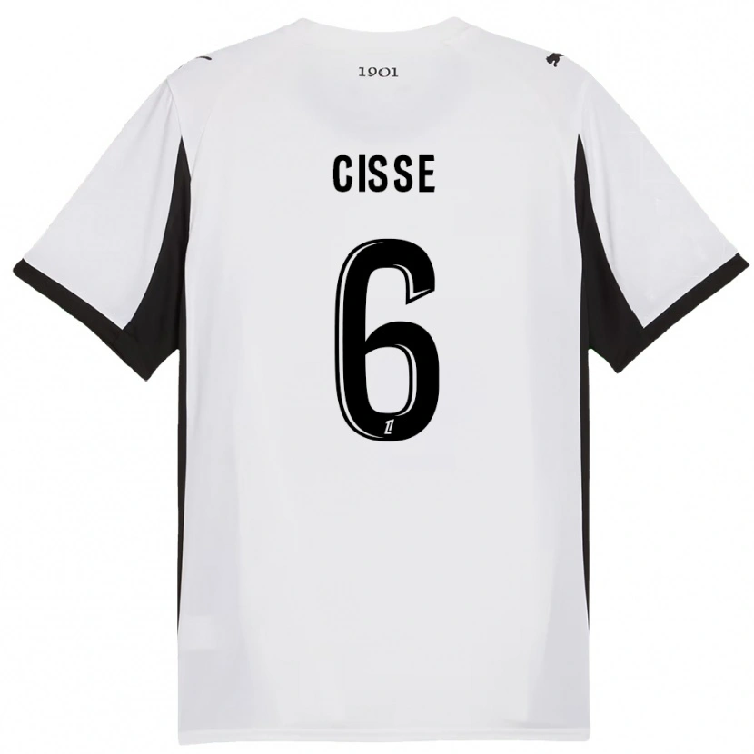 Danxen Damen Djaoui Cissé #6 Weiß Schwarz Auswärtstrikot Trikot 2025/26 T-Shirt Schweiz